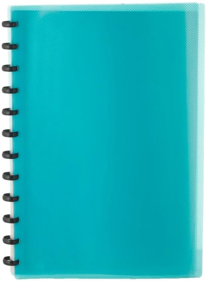3A DGG1120 Plastic Internal Ring File With 20 Pockets 32 * 24 cm - Green